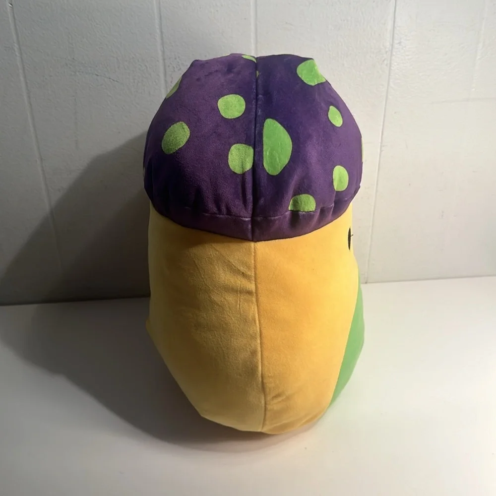 Enid the Neon Yellow Mushroom- 12” plush NWT Purple green spots - Picture 2 of 13